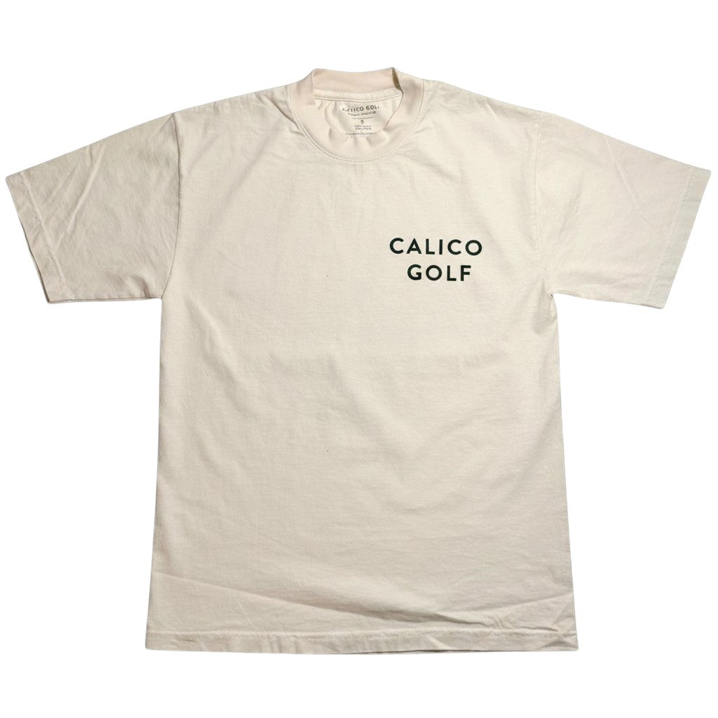 Calico Golf Club Essentials T-Shirt - Cream