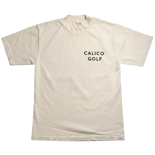 Calico Golf Club Essentials T-Shirt - Cream